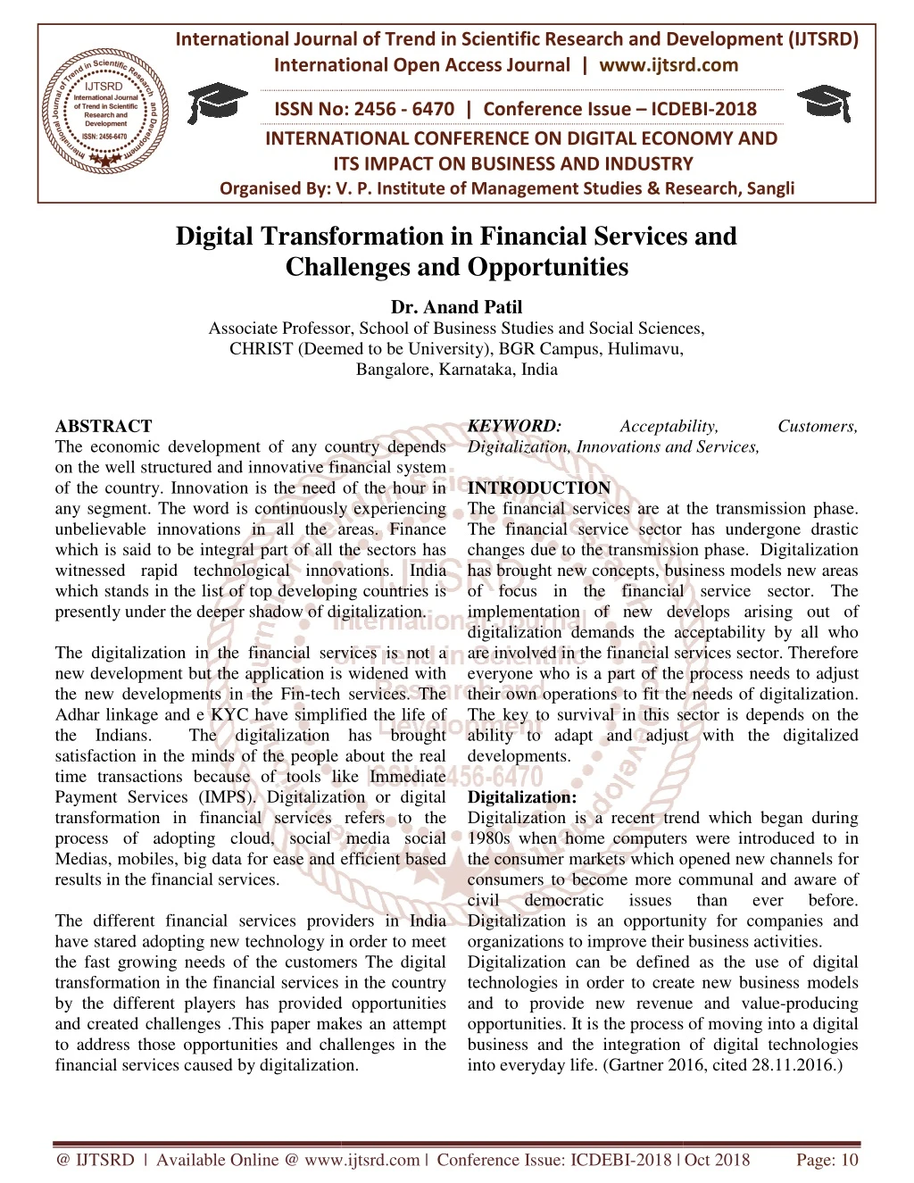 international journal of trend in international