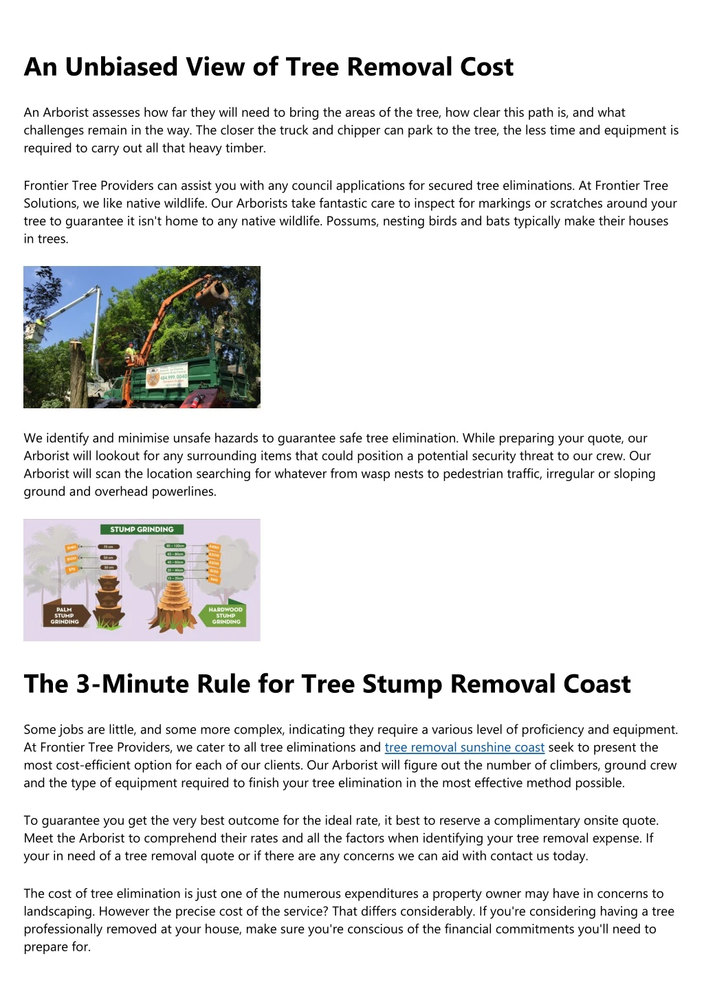 an unbiased view of tree removal cost