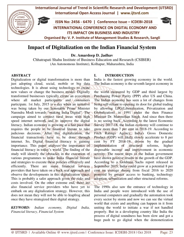 international journal of trend in international