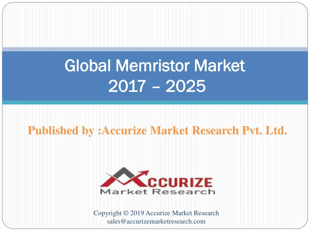 global memristor market 2017 2025