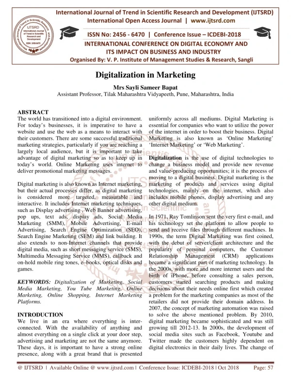 international journal of trend in international