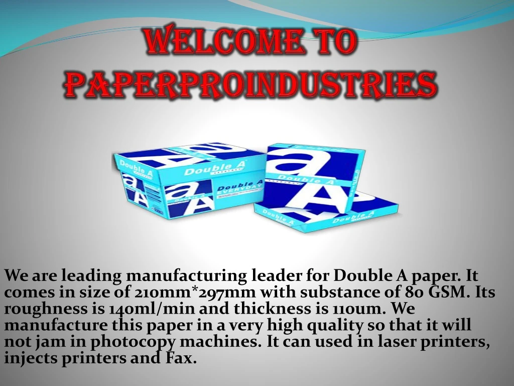 welcome to paperproindustries