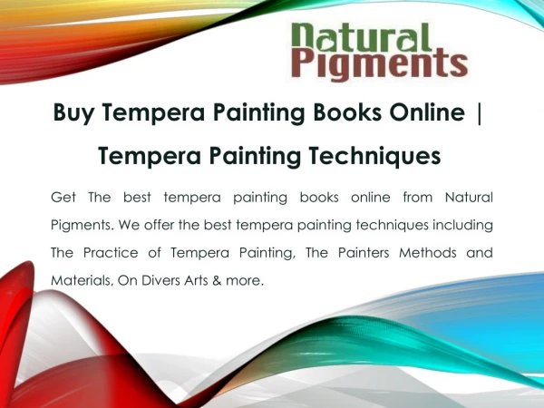 Buy Tempera Painting Books Online | Tempera Painting Techniques