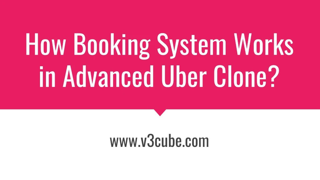 How Booking System Works