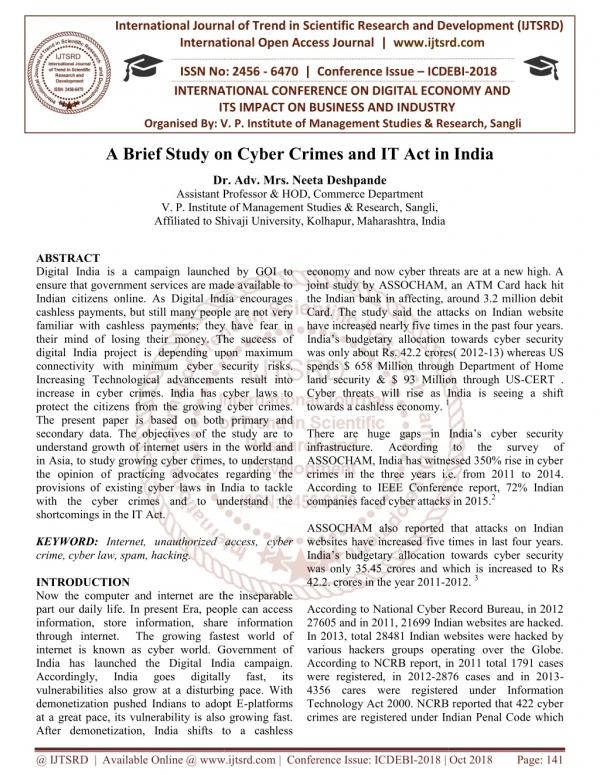 international journal of trend in international