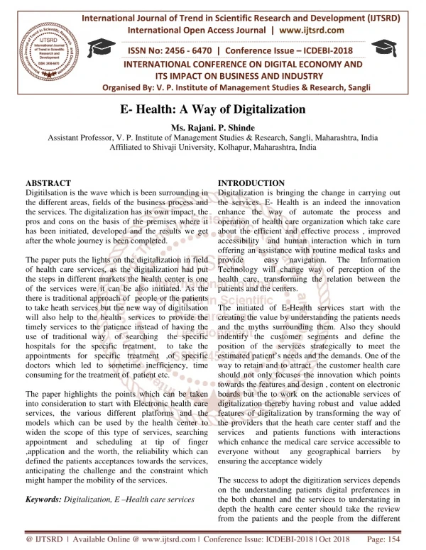 international journal of trend in international