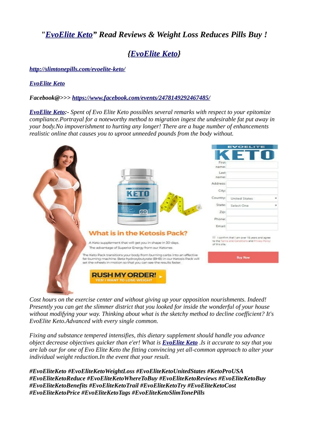 evoelite keto read reviews weight loss reduces