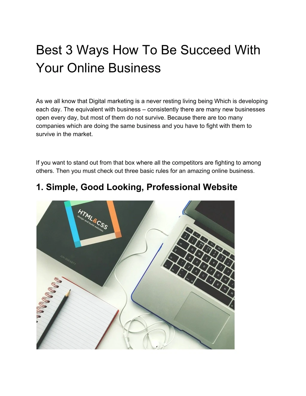 best 3 ways how to be succeed with your online