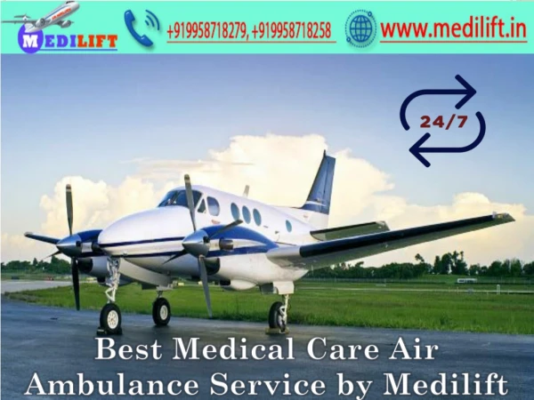 Life-Support Emergency Air Ambulance Service in Varanasi