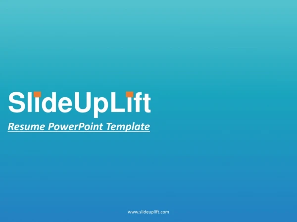 slideuplift resume powerpoint template