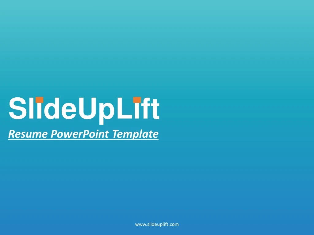 slideuplift resume powerpoint template