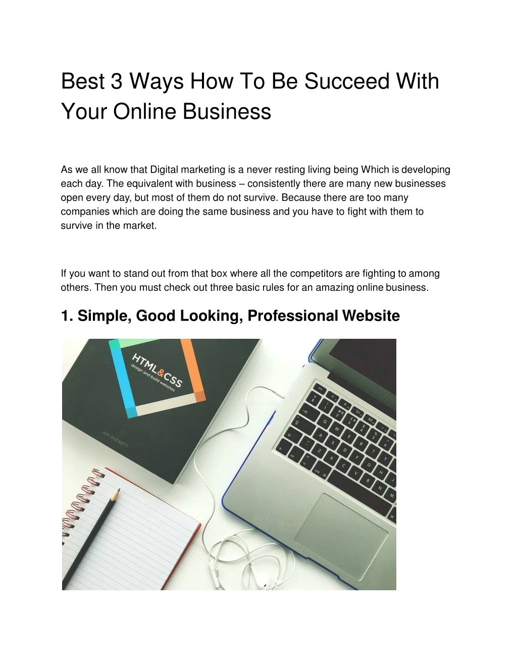 best 3 ways how to be succeed with your online business