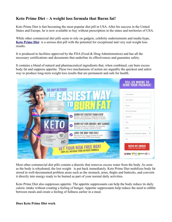Where To Buy Keto Prime Diet Weight Loss !