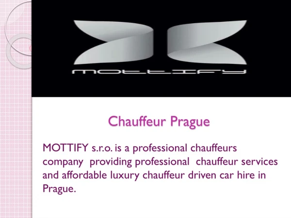 Chauffeur Prague