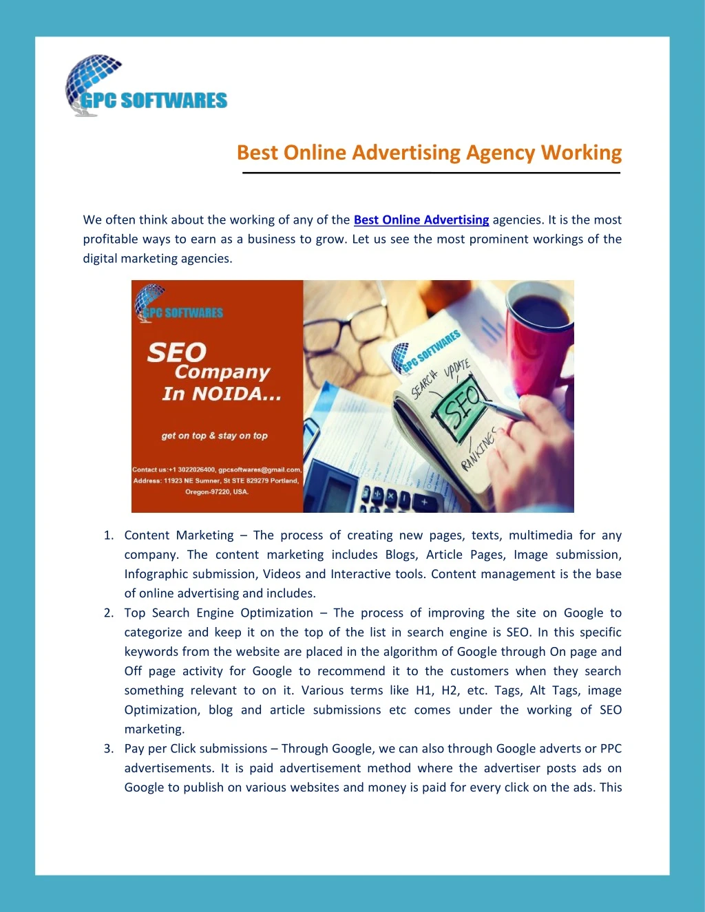 best online advertising agency working