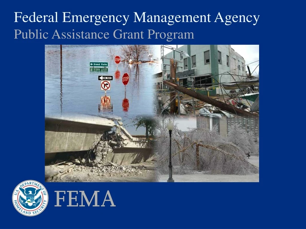 federal emergency management agency public assistance grant program