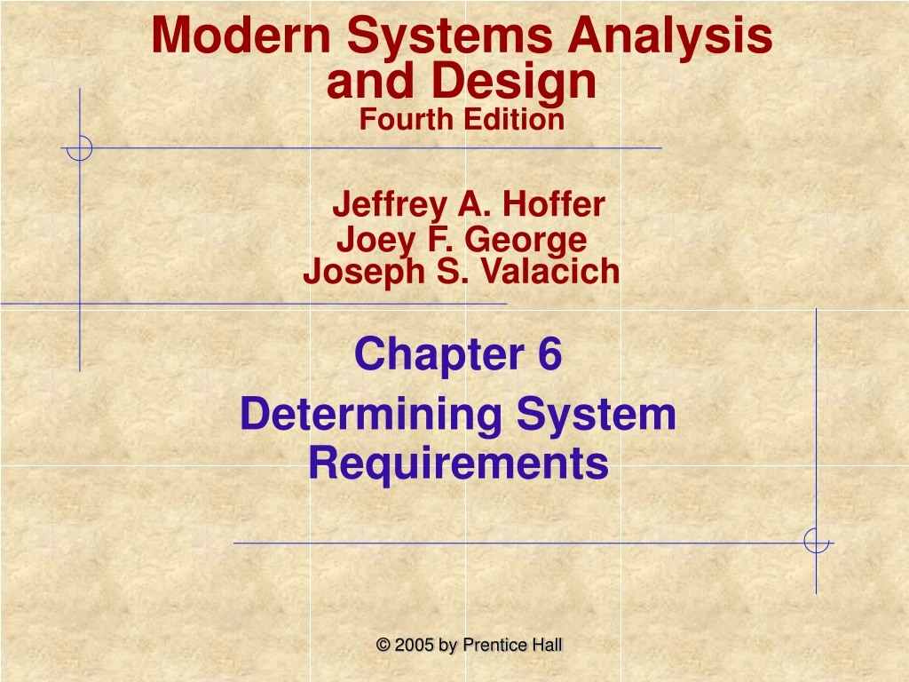 chapter 6 determining system requirements