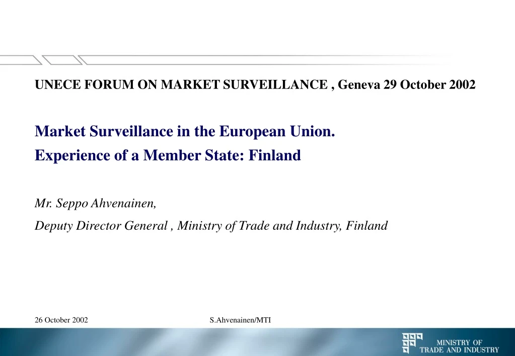 unece forum on market surveillance geneva