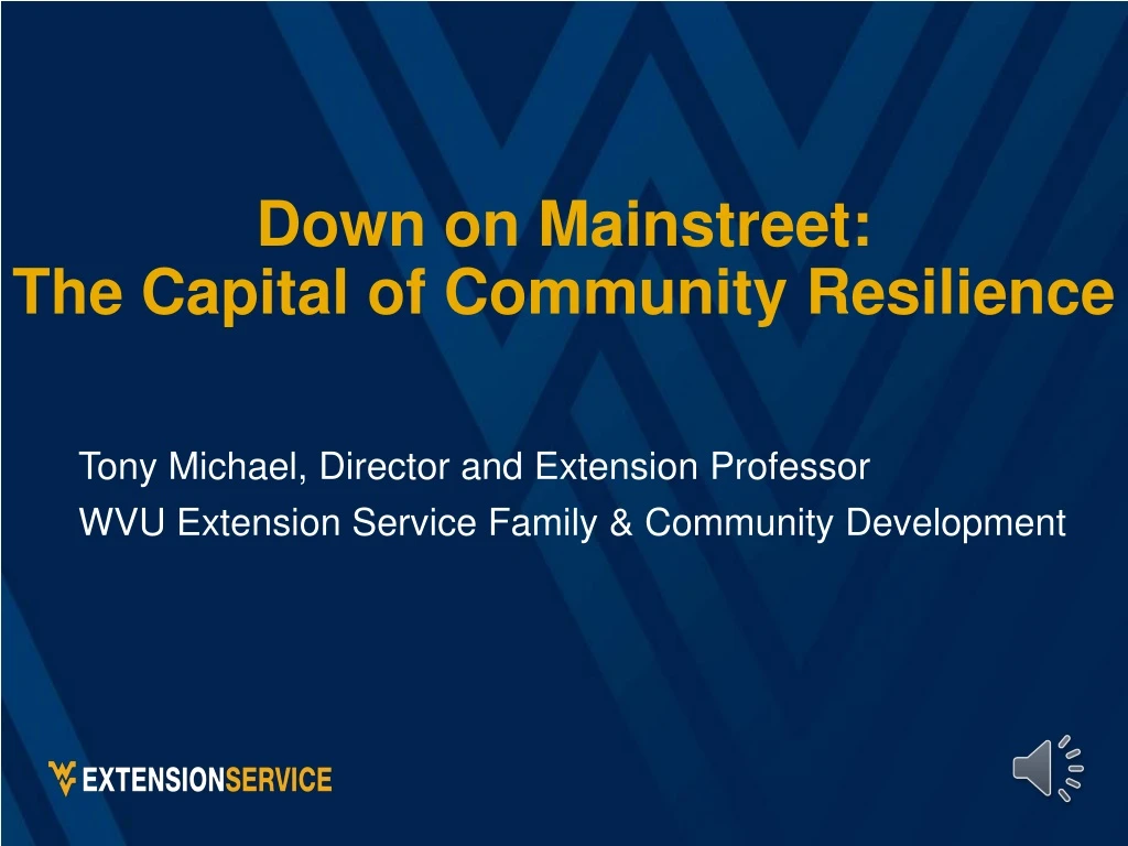 down on mainstreet the capital of community resilience