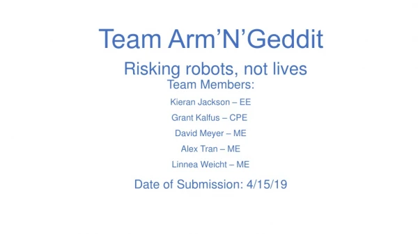 Team Arm’N’Geddit