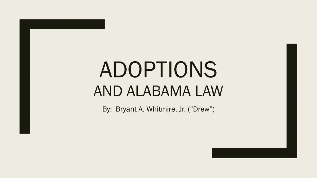 adoptions and alabama law