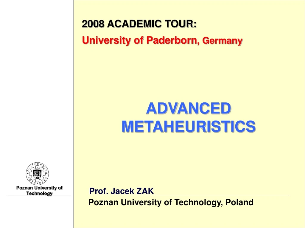 200 8 academic tour university of paderborn germany