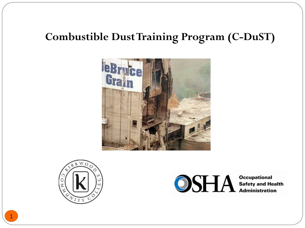 combustible dust training program c dust
