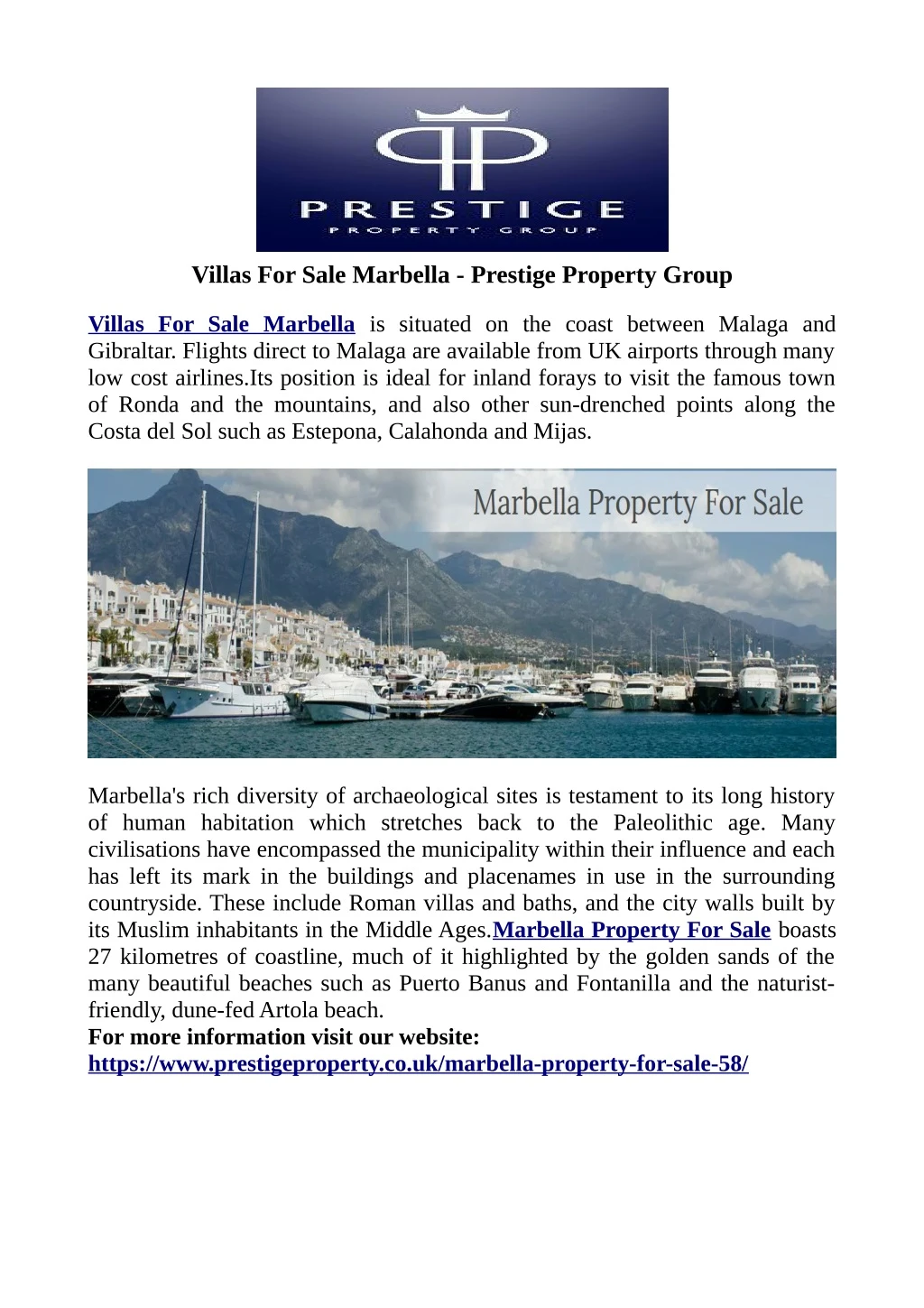 villas for sale marbella prestige property group