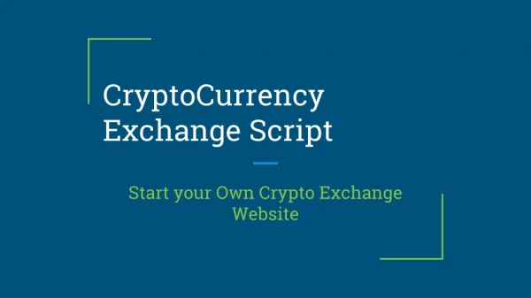 cryptocurrency exchange script