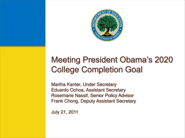 Martha Kanter Under Secretary of Education