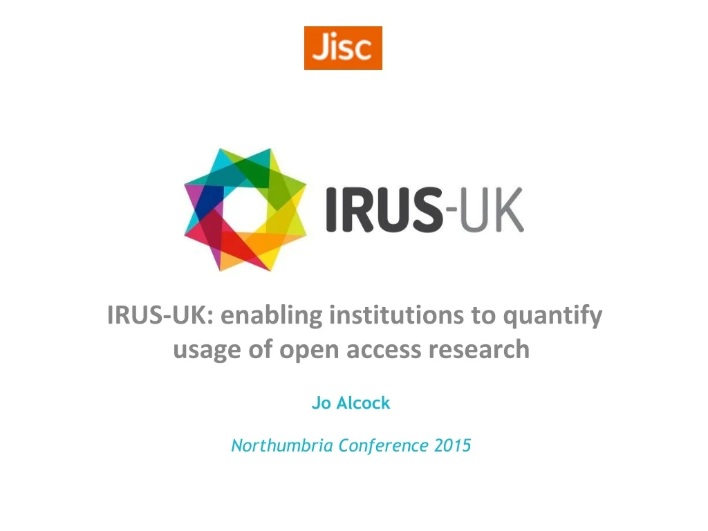 irus uk enabling institutions to quantify usage
