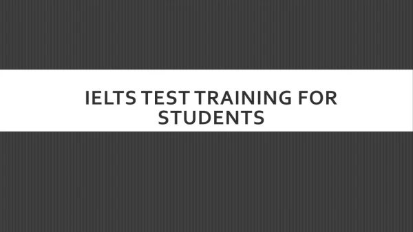 IELTS Training