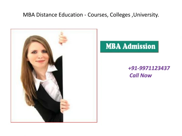 MBA Distance Education - Courses, Colleges ,University, Fees Structure.