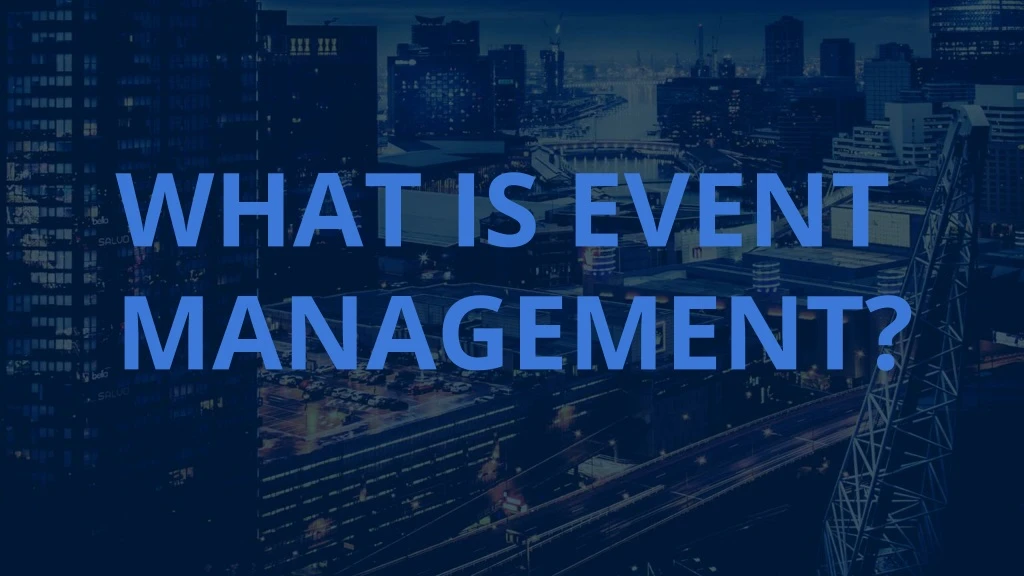 what is event management