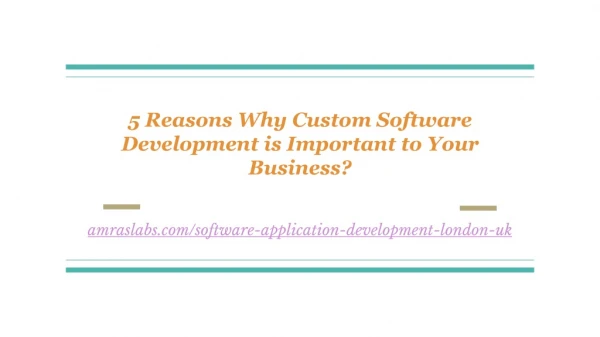 Custom Software Development London