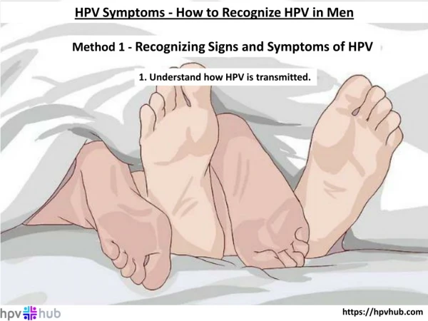 HPV Symptoms - How to Recognize HPV in Men