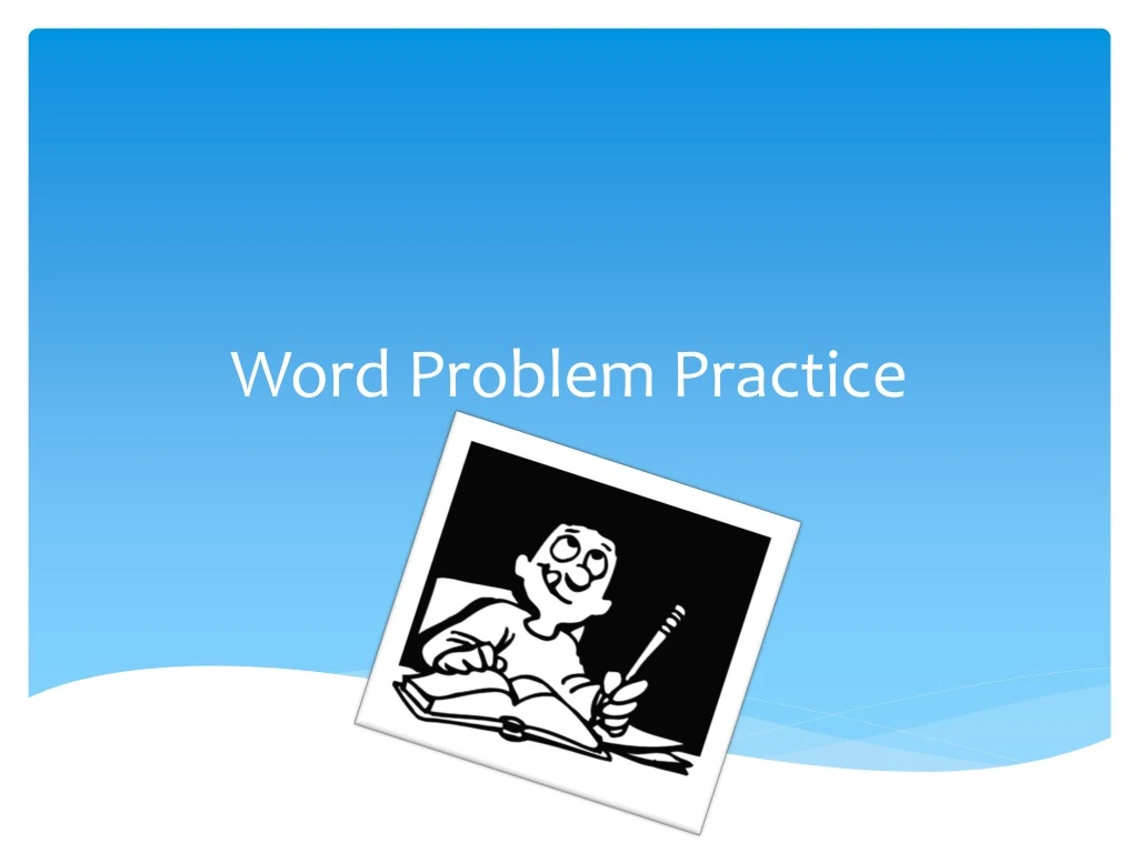 word problem practice