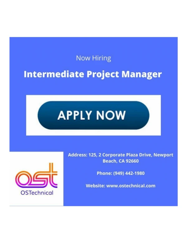 Intermediate Project Manager