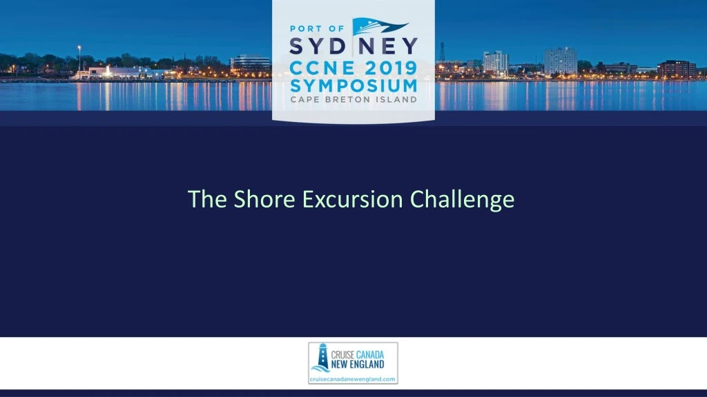 the shore excursion challenge