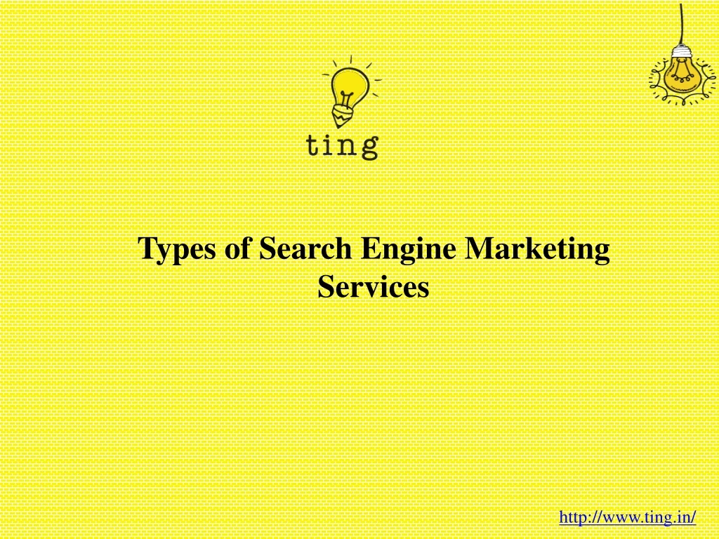 types of search engine marketing services