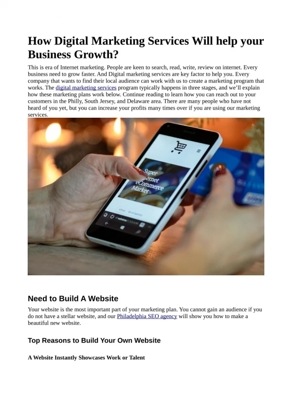 how digital marketing services will help your