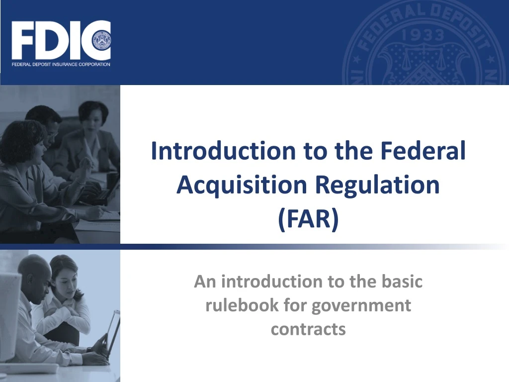 introduction to the federal acquisition regulation far