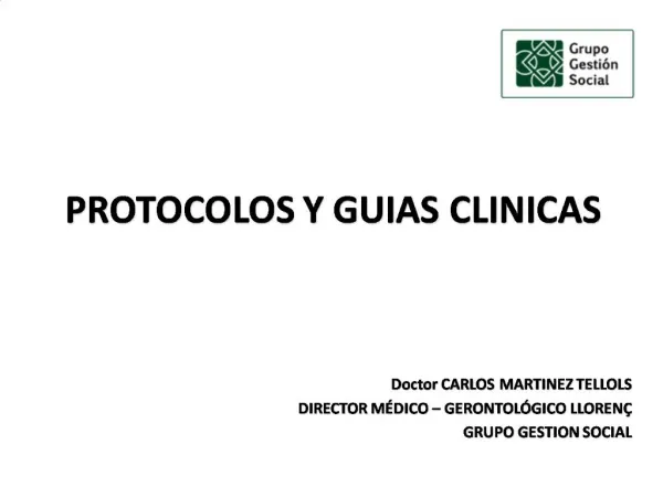 PROTOCOLOS Y GUIAS CLINICAS