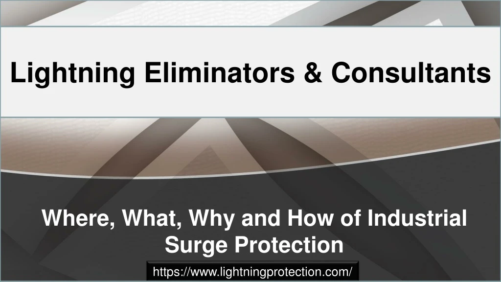 where what why and how of industrial surge protection