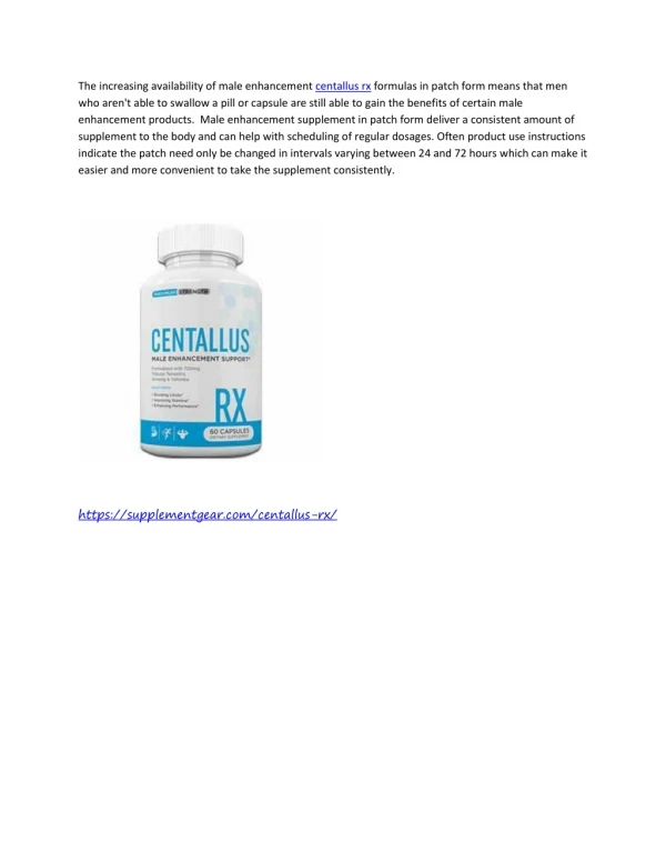 https://supplementgear.com/centallus-rx/