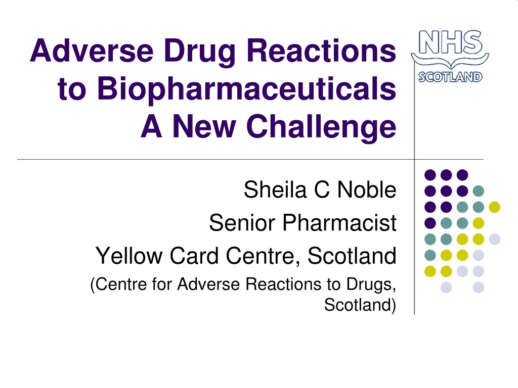 adverse drug reactions to biopharmaceuticals a new challenge