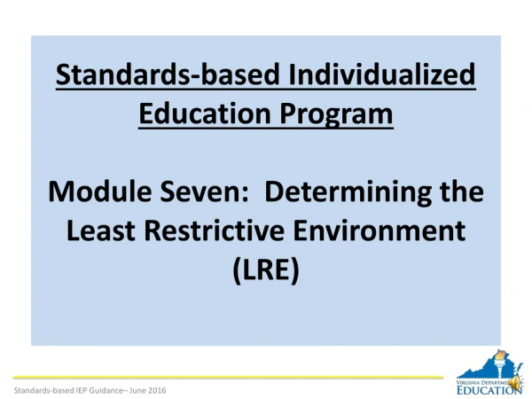 Defining LRE Continuum of Alternative Placements