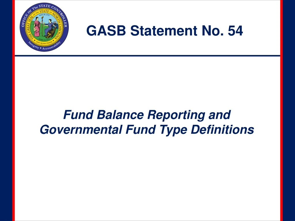 gasb statement no 54