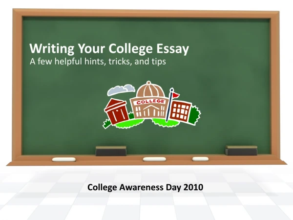 Writing Your College Essay