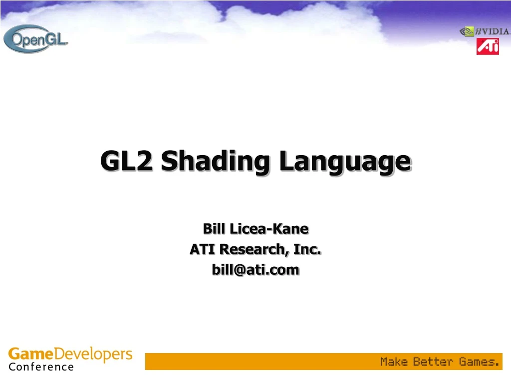 gl2 shading language